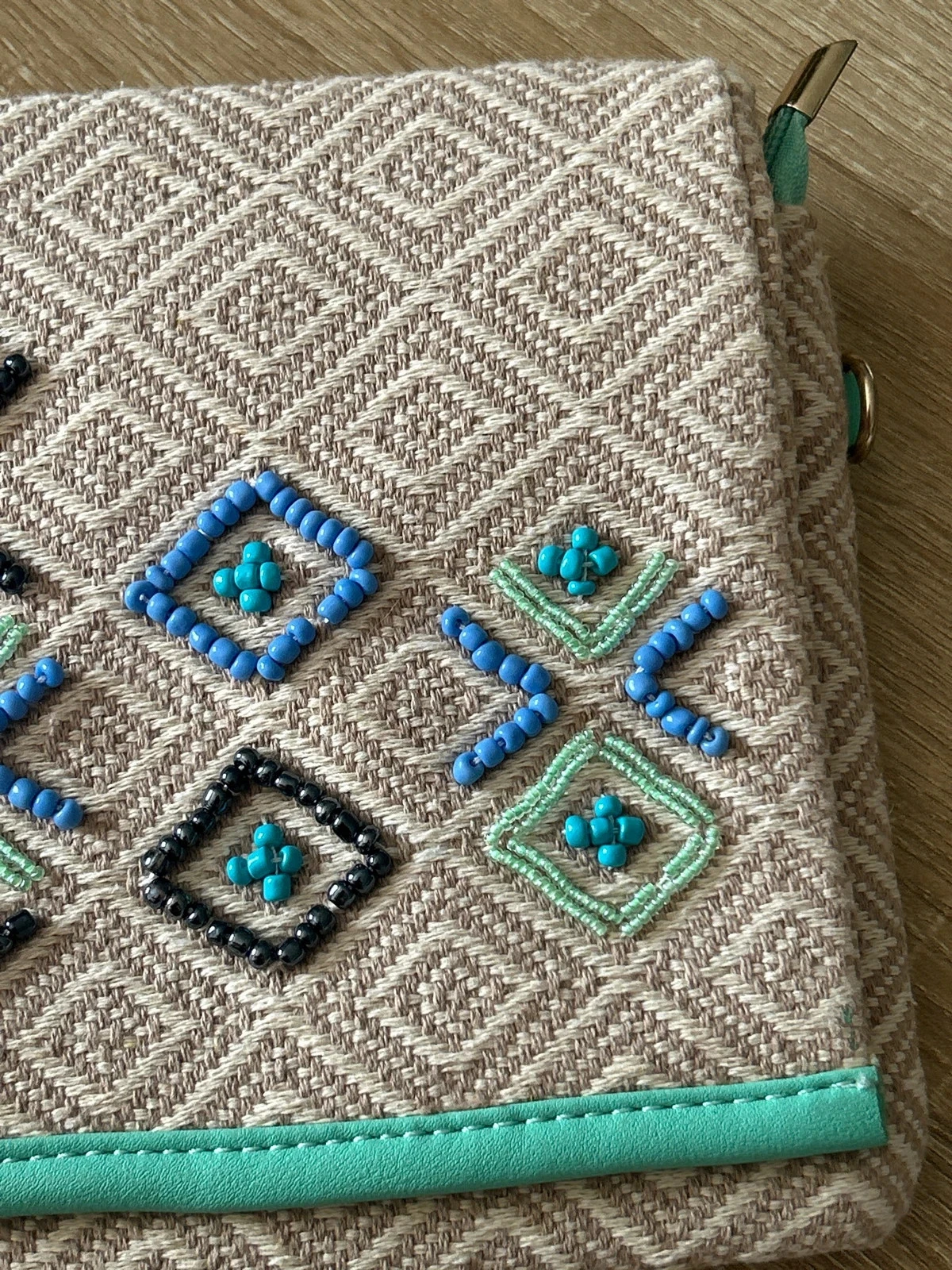 Velha bolsa boêmia sem alça – photo 4